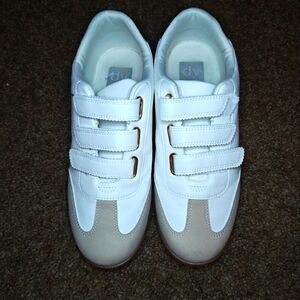 White and Tan Shoes
